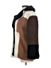 Steve Madden 100% Polyester Color Block Brown Coat Size XS - photo 5