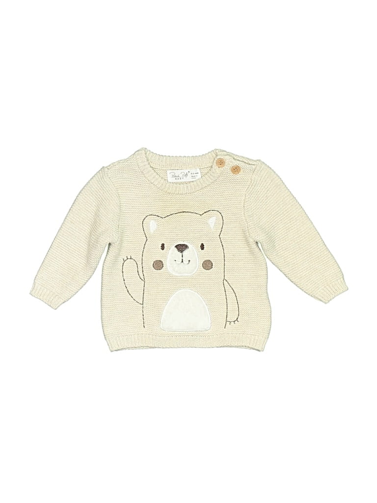 Pre-owned Rene Rofe Babies' Pullover Sweater In White