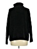 Time and Tru 100% Polyester Metallic Black Turtleneck Sweater Size M - photo 2