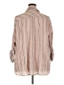 Torrid Stripes Brown 3/4 Sleeve Button-Down Shirt Size 3X Plus (3) - photo 2
