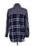 Gloria Vanderbilt Plaid Blue Long Sleeve Button-Down Shirt Size L - photo 2