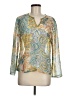 Sacred Threads 100% Polyester Gold Long Sleeve Blouse One size - photo 1