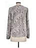 INC International Concepts 100% Polyester Animal Print Gray Long Sleeve Blouse Size 10 - photo 2