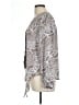 INC International Concepts 100% Polyester Animal Print Gray Long Sleeve Blouse Size 10 - photo 5