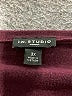 I.N. Studio Burgundy 3/4 Sleeve T-Shirt Size 3X - photo 4