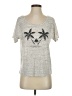 Assorted Brands Tropical Silver Gray Short Sleeve T-Shirt Size S - photo 1
