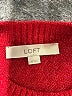 Ann Taylor LOFT Chevron-herringbone Burgundy Pullover Sweater Size XS - photo 7