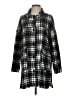 Hyfve 100% Polyester Plaid Black Coat Size S - photo 1