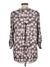 Daniel Rainn 100% Polyester Floral Purple Gray 3/4 Sleeve Blouse Size L (petite) - photo 2