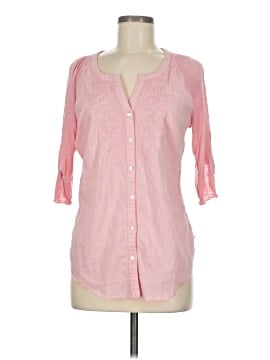 Assorted Brands 3/4 Sleeve Button Down Shirt