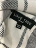Love Tree 100% Polyester Plaid Silver Long Sleeve Blouse Size M - photo 7