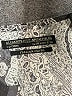 ALLSAINTS Spitalfields 100% Polyester Paisley Gray Short Sleeve Blouse Size 6 - photo 7