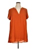 Torrid 100% Polyester Orange Casual Dress Size 1X Plus (1) - photo 1