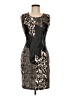 Venus Animal Print Black Cocktail Dress Size 6 - photo 1