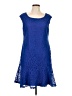 Connected Apparel 100% Polyester Blue Cocktail Dress Size 12 - photo 1