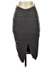 Express Solid Gray Formal Skirt Size XS - photo 1