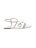 Badgley Mischka Silver Sandals Size 7 - photo 1