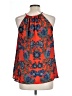 Collective Concepts 100% Polyester Orange Sleeveless Blouse Size L - photo 2
