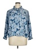 Ruby Rd. 100% Tencel Paisley Blue Long Sleeve Blouse Size XL (petite) - photo 1