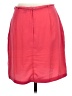 H&M 100% Polyester Solid Red Casual Skirt Size 12 - photo 2
