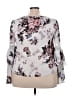 Leith 100% Polyester Silver 3/4 Sleeve Blouse Size XXL - photo 2