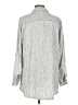 Soft Surroundings 100% Lyocell Animal Print Silver Gray 3/4 Sleeve Button-Down Shirt Size L - photo 2