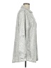 Soft Surroundings 100% Lyocell Animal Print Silver Gray 3/4 Sleeve Button-Down Shirt Size L - photo 4