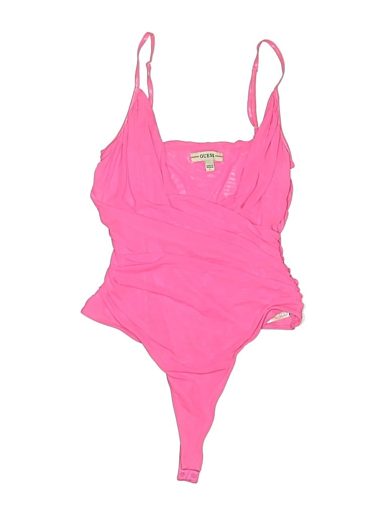 Pre-owned Guess Bodysuit In Pink