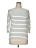 Staccato Stripes Ivory 3/4 Sleeve T-Shirt Size XL - photo 1