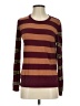 Assorted Brands Stripes Burgundy Pullover Sweater Size S - photo 1