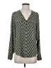 Express 100% Polyester Green Long Sleeve Blouse Size S - photo 1
