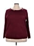 Lane Bryant Burgundy Pullover Sweater Size 26 - 28 Plus - photo 1
