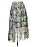 Disney 100% Polyester Floral Blue Casual Skirt Size XS - photo 1