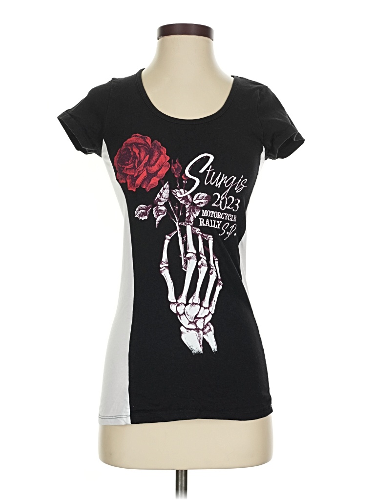 Pre-owned Assorted Brands Short Sleeve T-shirt In Black