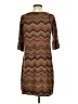 DressBarn Chevron-herringbone Brown Casual Dress Size S - photo 2