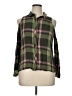 Takara 100% Rayon Plaid Green 3/4 Sleeve Blouse Size XL - photo 1