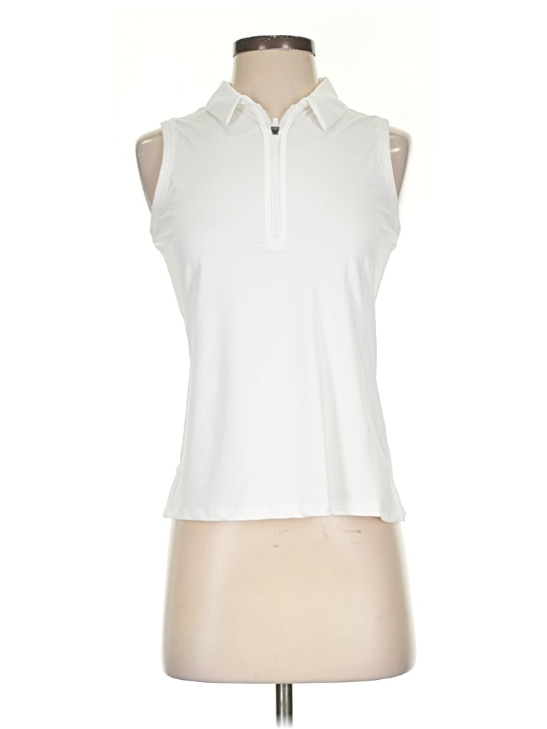 Pre-owned Sigrid Olsen Sleeveless T-shirt In White