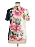 Emery Rose Floral Ivory Short Sleeve Blouse Size 0X - photo 2