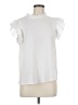 Shein White Short Sleeve Top Size 6 - photo 1