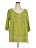 Unbranded Green 3/4 Sleeve Blouse Size 1XL - photo 1