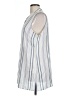 Vince Camuto 100% Viscose White Sleeveless Button-Down Shirt Size L - photo 5
