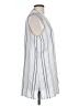 Vince Camuto 100% Viscose White Sleeveless Button-Down Shirt Size L - photo 4