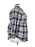 Torrid Plaid Purple Long Sleeve Button-Down Shirt Size 3X Plus (3) - photo 4