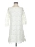Unbranded 100% Polyester Ivory Cocktail Dress Size S (estimated) - photo 1