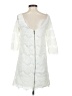 Unbranded 100% Polyester Ivory Cocktail Dress Size S (estimated) - photo 2
