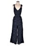 Ann Taylor LOFT 100% Rayon Polka Dots Blue Jumpsuit Size 00 - photo 1