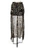 Know One Cares 100% Polyester Animal Print Black Casual Skirt Size XS - photo 2