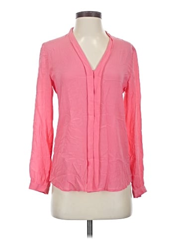 Banana Republic Long Sleeve Silk Top (view 1)