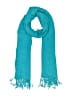 Unbranded 100% Rayon Teal Blue Scarf One size - photo 1