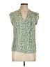 Monday Fun 100% Rayon Green Sleeveless Blouse Size L - photo 1